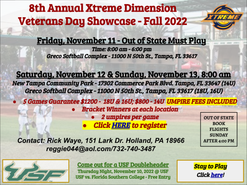 Xtreme Dimensions Softball Camps Tournaments Clinics