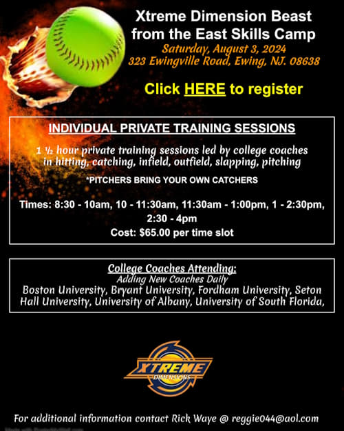 Xtreme Dimensions Softball Camps Tournaments Clinics